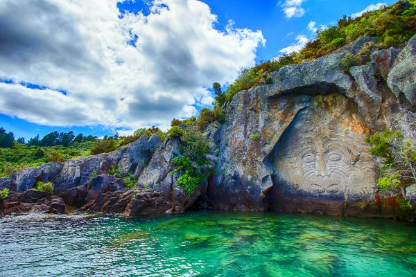 New Zealand rock face