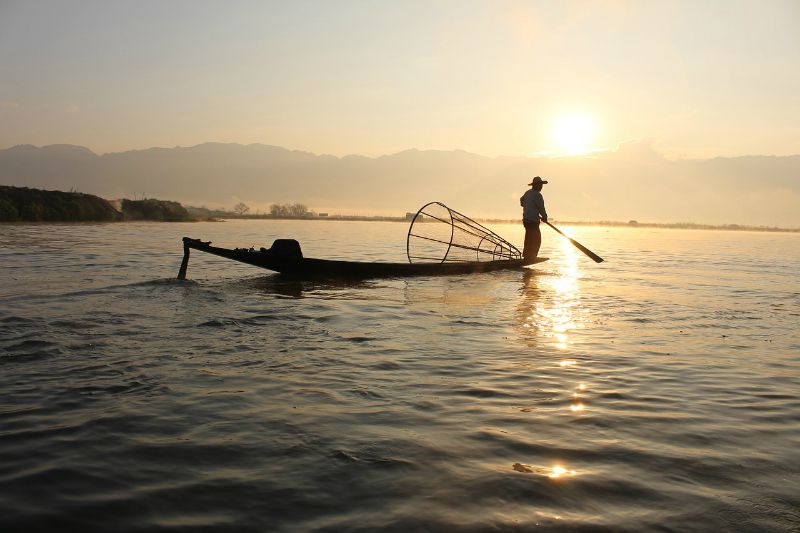 Burma Fisherman