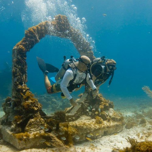 Underwater museum sculpture, Mexico