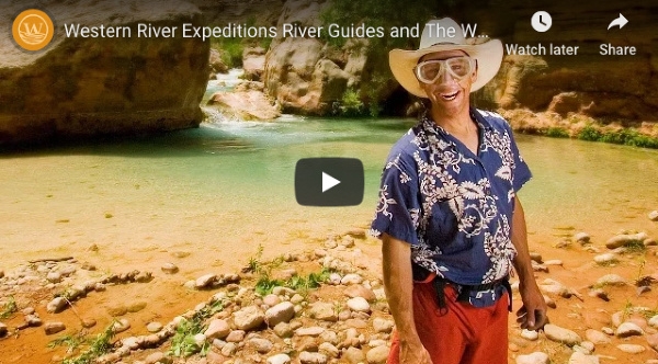 A screenshot of a youtube video promoting Western River Expeditions