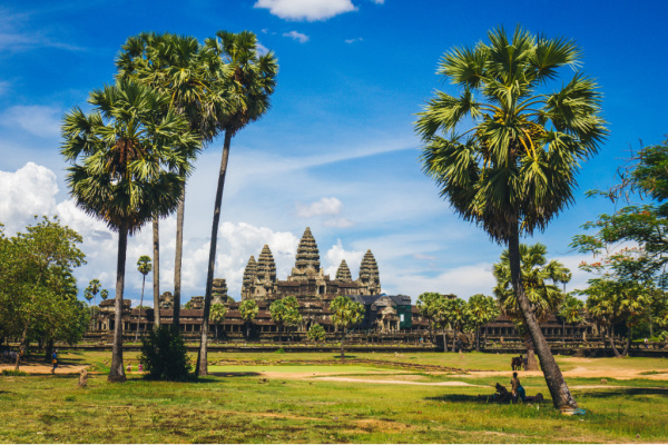 Angkor Wat, a Buddhist temple in Krong Siem Reap, Cambodia.