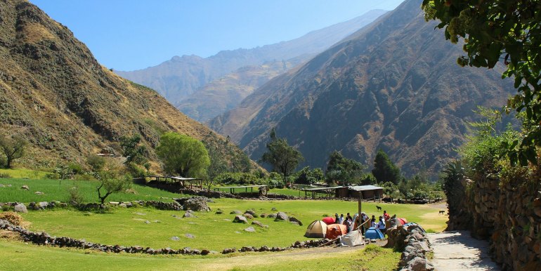 camp in Peru