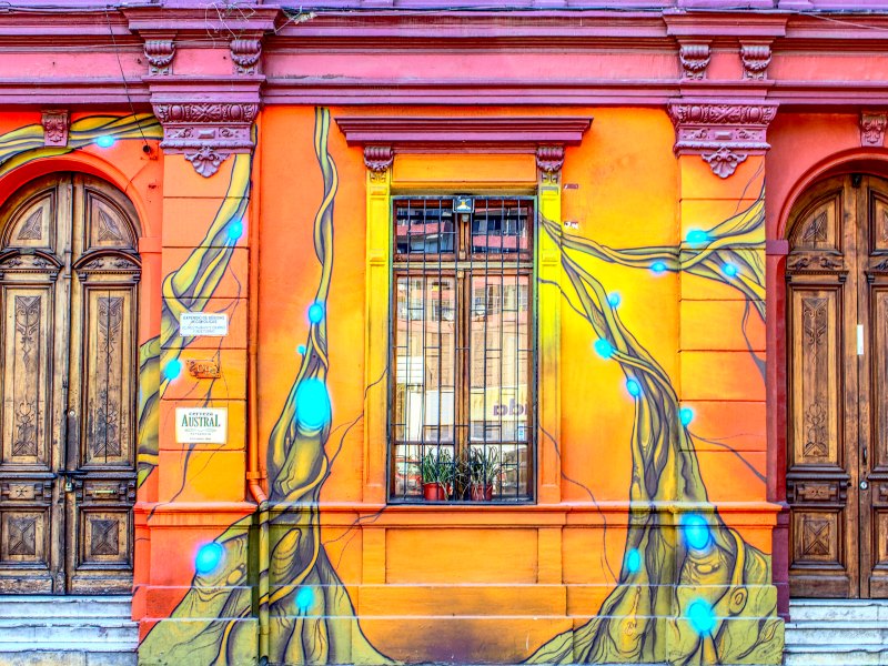 Street art in Santiago Chile