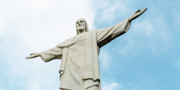 Christ the Redeemer Statue in Rio de Janeiro, Brazil.