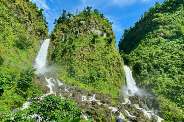 Waterfalls in Dominica.