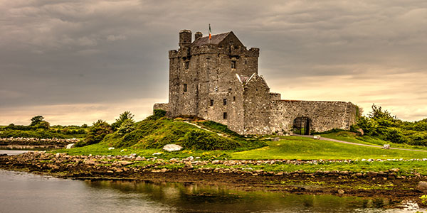 Dungarie Castle in Galway, Ireland.