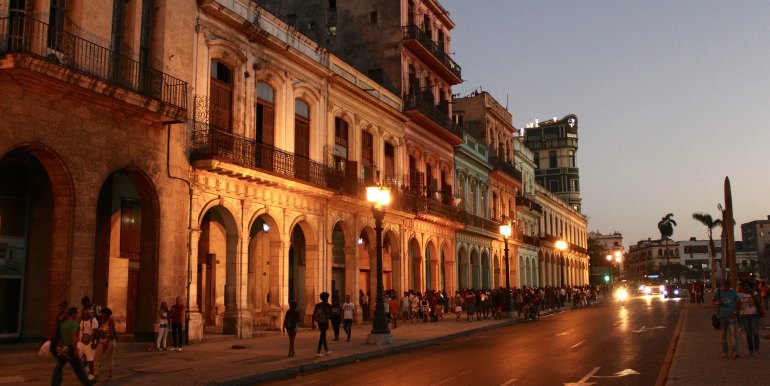 Havana Cuba at dusk