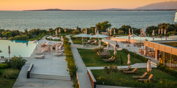 Luxury hotel in Zadar, Croatia.