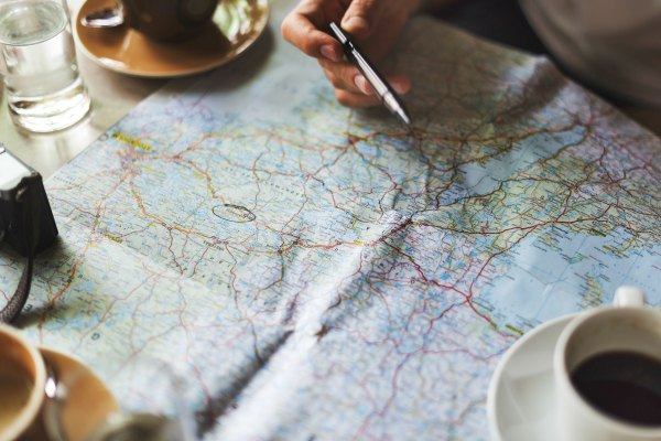 Map and planning travel