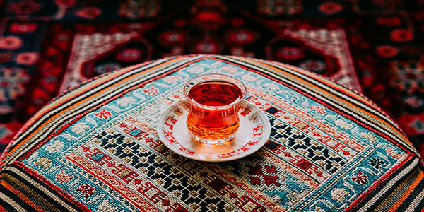 A beautiful Persian tea in Tehran, Iran.