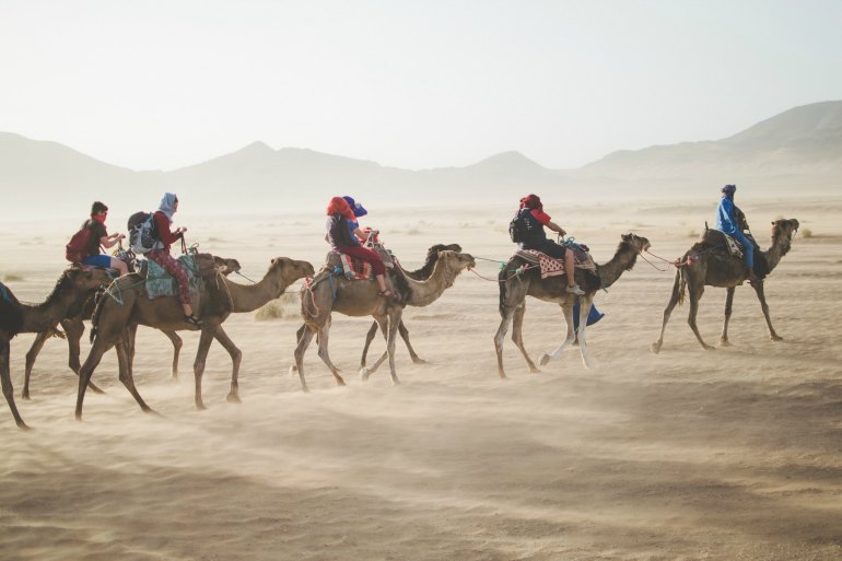Sahara desert camel ride
