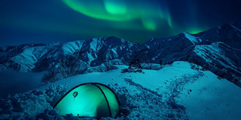 Camping to see the Northern Lights