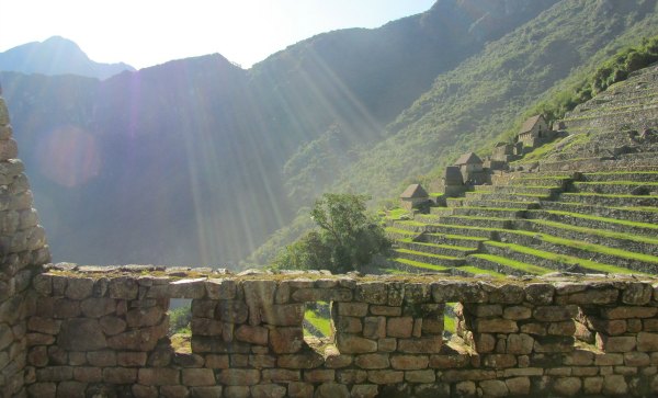 Sunburst at Machu Picchu