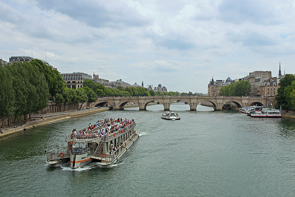 With Topdeck, travelers can sail in the river Seine in Paris, France.