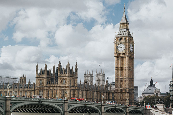 Big Ben, a famous clock tower is located in London, United Kingdom.