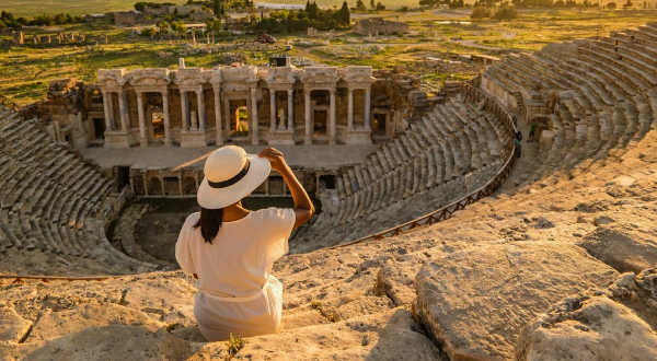 Woman in Turkey on a tour with Overseas Adventure Travel (O.A.T. Tours)