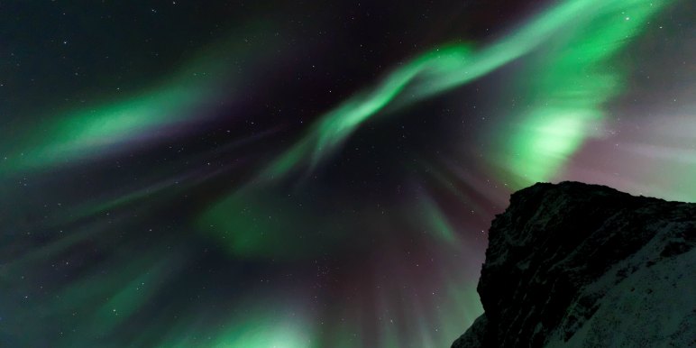 Northern Lights in Westfjiords, Iceland